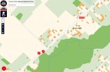 Zrzut z Krajowej Mapy Zagrożeń Bezpieczeństwa - miejscowość Nowa Kubra