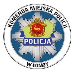 Logo Komendy Miejskiej Policji w Białymstoku.