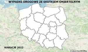 Kontur mapy Polski